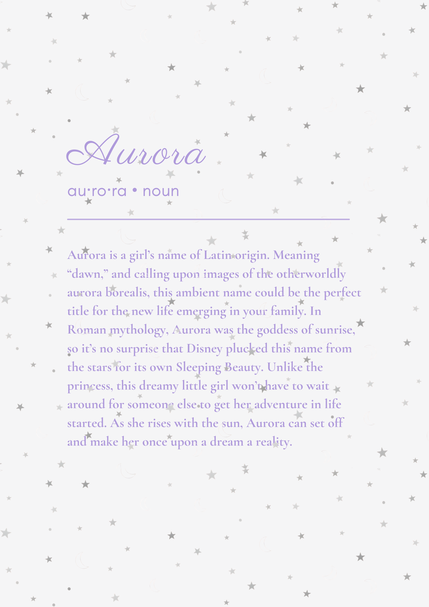 Little Name, Big Meaning - Purple