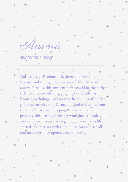Little Name, Big Meaning - Purple