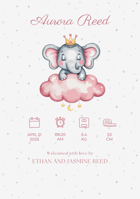 The Little Arrival Collection - Pink Elephants