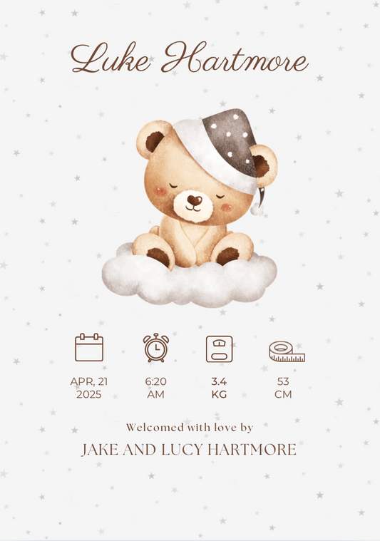 The Little Arrival Collection - Brown Teddy