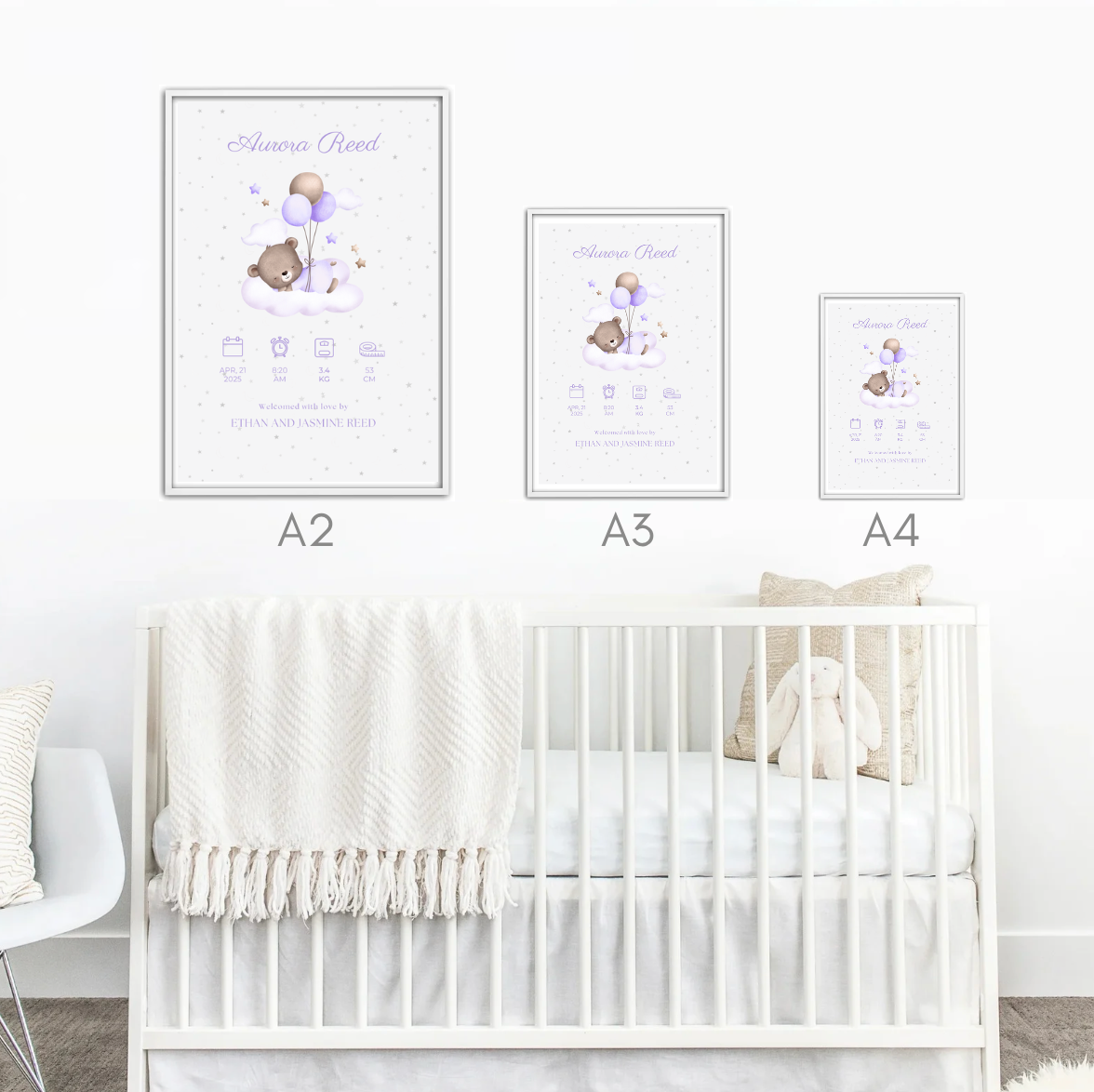The Little Arrival Collection - Purple Teddy