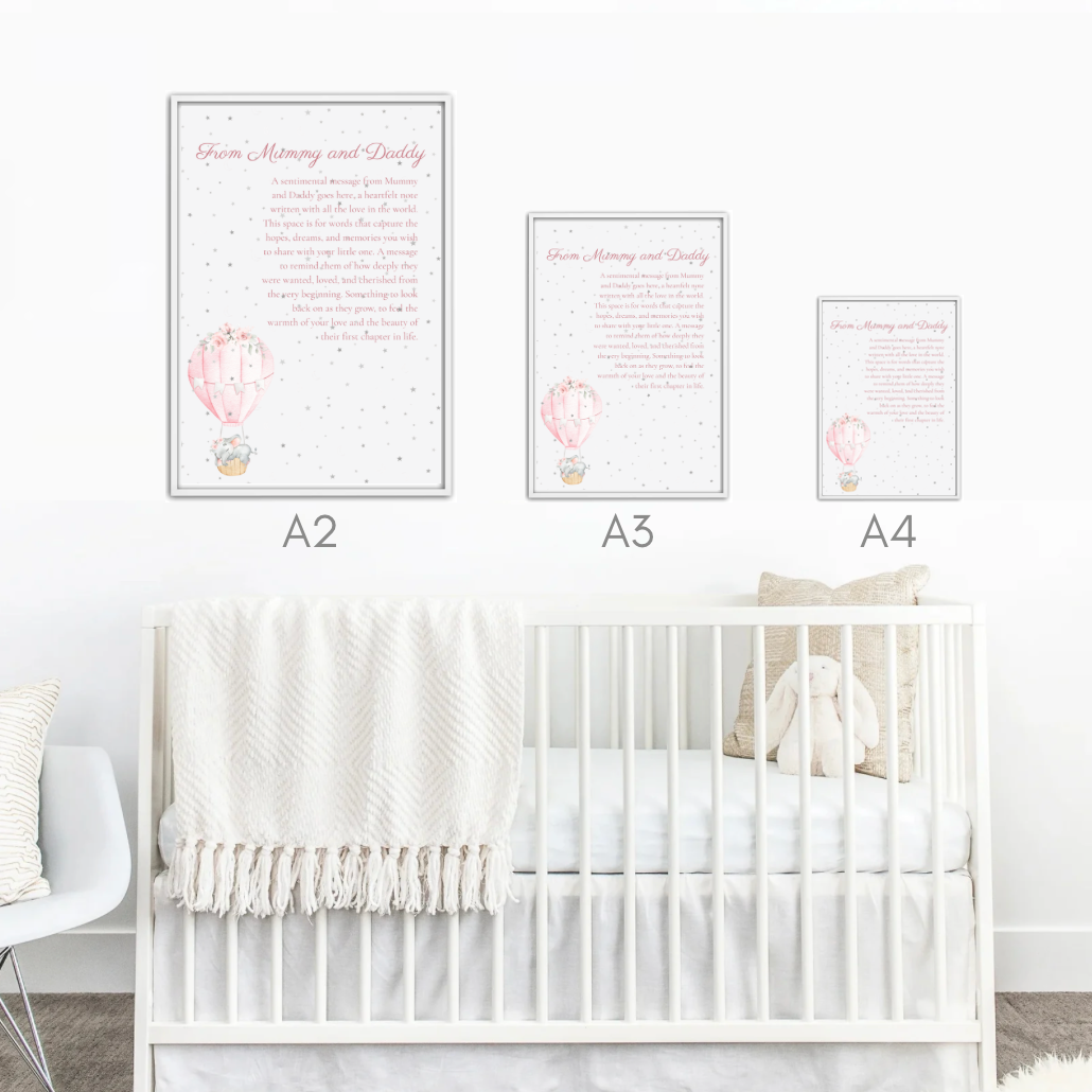 From Mummy and Daddy - Pink Elephant