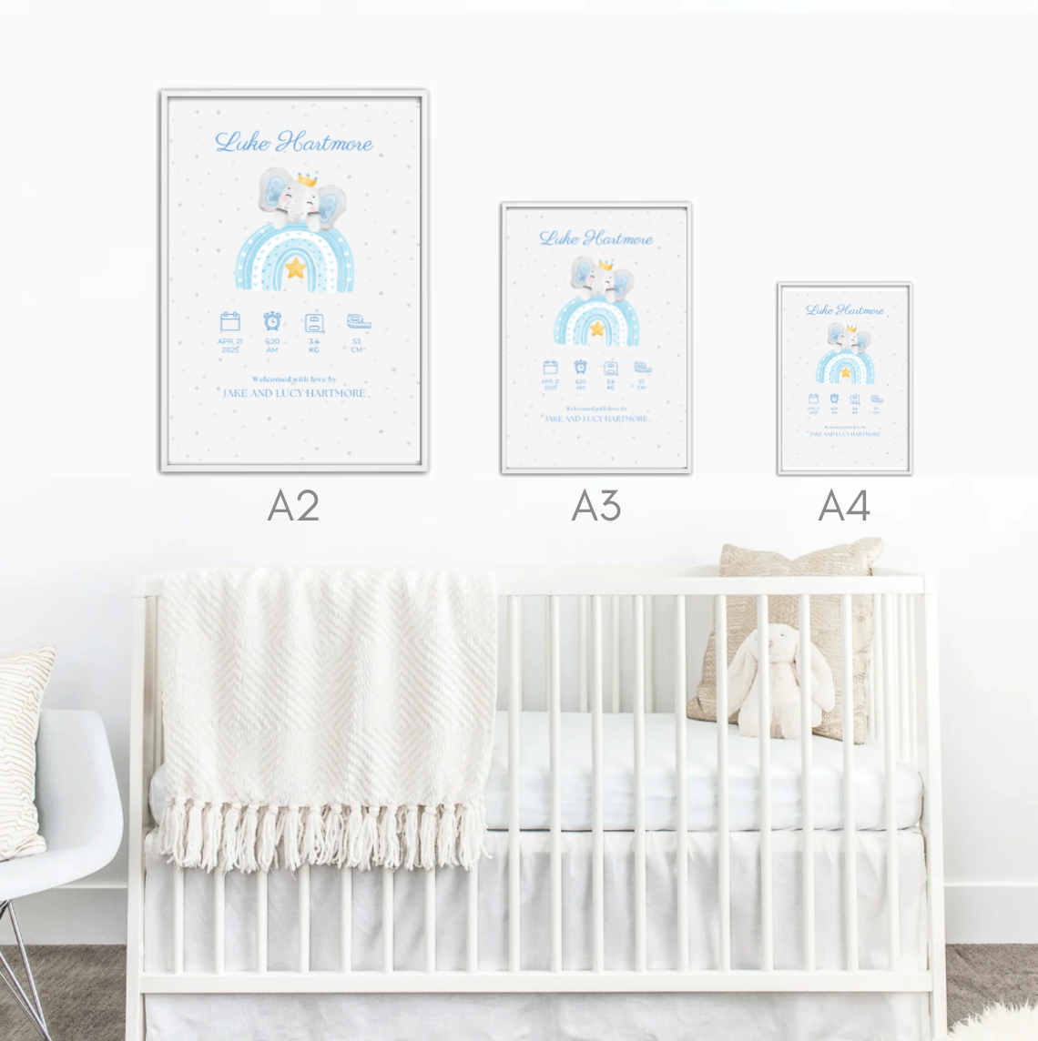 The Little Arrival Collection - Blue Elephants
