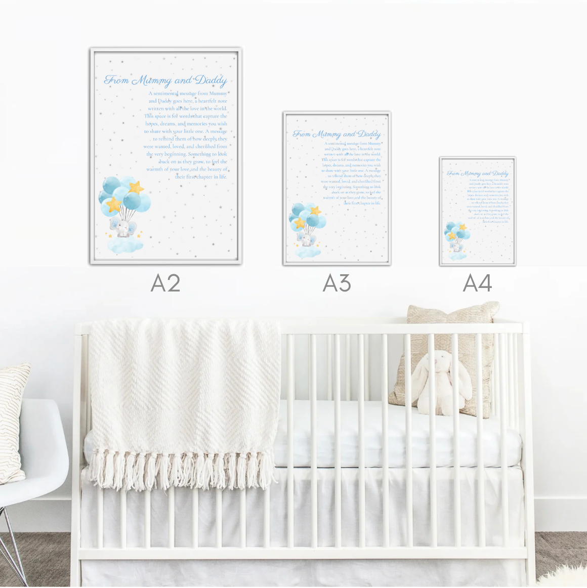 From Mummy and Daddy - Blue Elephant