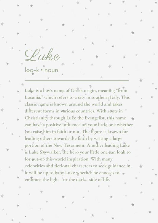 Little Name, Big Meaning - Green